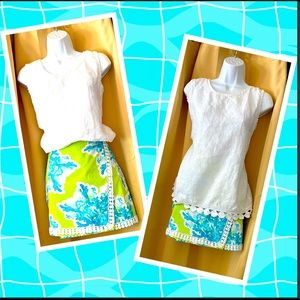 COPY - Fun Summer Skort & Linen Tank w decorative trim